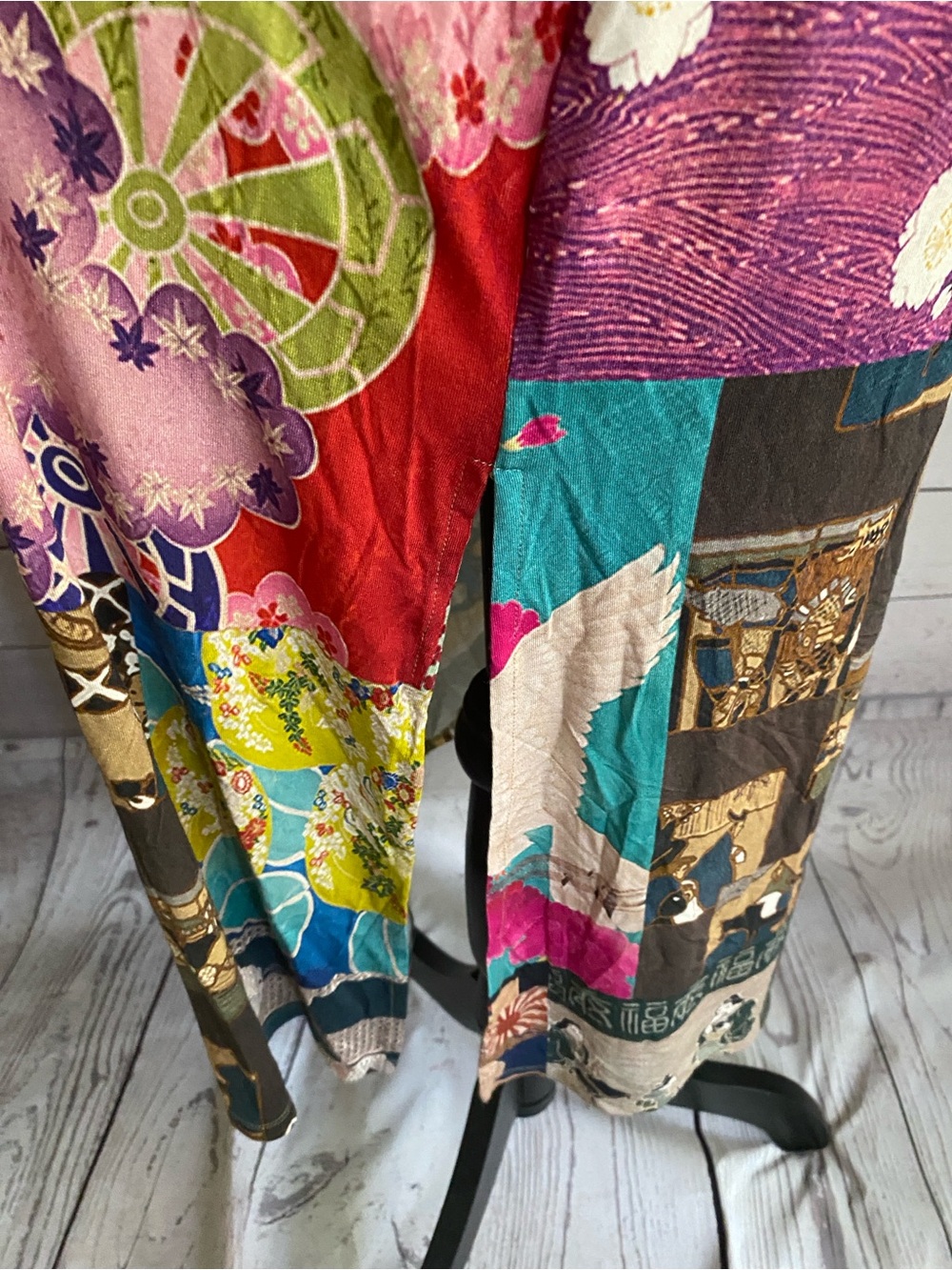 Johnny Was Tokyo High-Slit Bamboo Dress Multicolored Size Small New - Picture 5 of 15